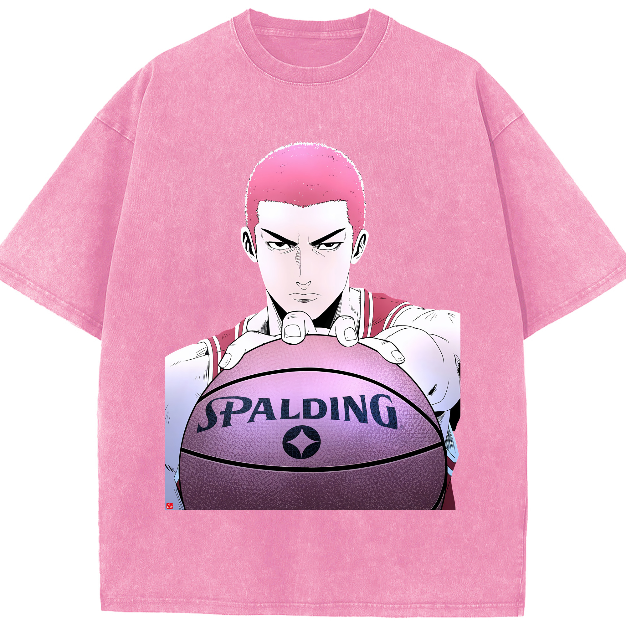 （画像用） SLAM DUNK／スラムダンク 綿100% ヴィンテージ風 半袖Tシャツ（フロントプリント）